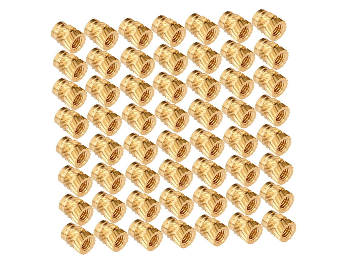 Porca Serrilhada De Latão M3 X 4,6 5,69 Mm, Inserto Resistente Ao