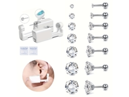 Piercing De Orelha, Dispositivo Descartável E Estéril Para Perfuração Com Brinco De Aço Inoxidável (esfera). Spqment