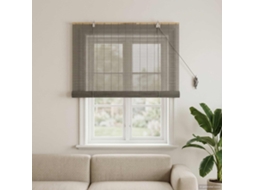 Vidaxl Estores De Rolo Cinzento 100 X 160 Cm Bambu