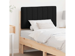 Vidaxl Cabeceira Estofada Com Cabeceira Marrom E Preto 80 Cm