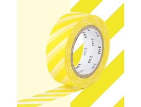 Fita Adesiva Listrada Amarela MASKING TAPE (1,5 cm X 7m)