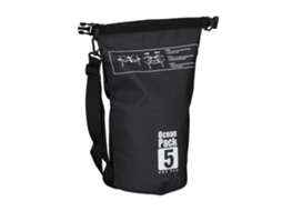 Relaxdays Ocean Pack, 5 L, Impermeável, Saco De Transporte, Saco Seco Leve, Vela, Esqui, Snowboard, Preto