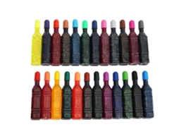 Refil de Tinta para Caneta Aquarela, 24 Cores, Lavável, para Crianças, Material de Pintura e Arte. AQUAFORGE