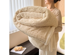 Manta De Sofá, 120 200 Cm, Manta De Pele De Cordeiro Quente Para Outono E Inverno, Manta Jacquard Fofa E Grossa De Dupla Face, Adequada Para Decor