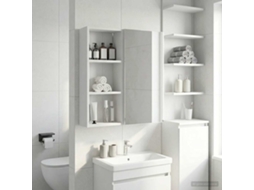Vidaxl Armário De Parede Para Banheiro Branco 30 X 14 X 70 Cm