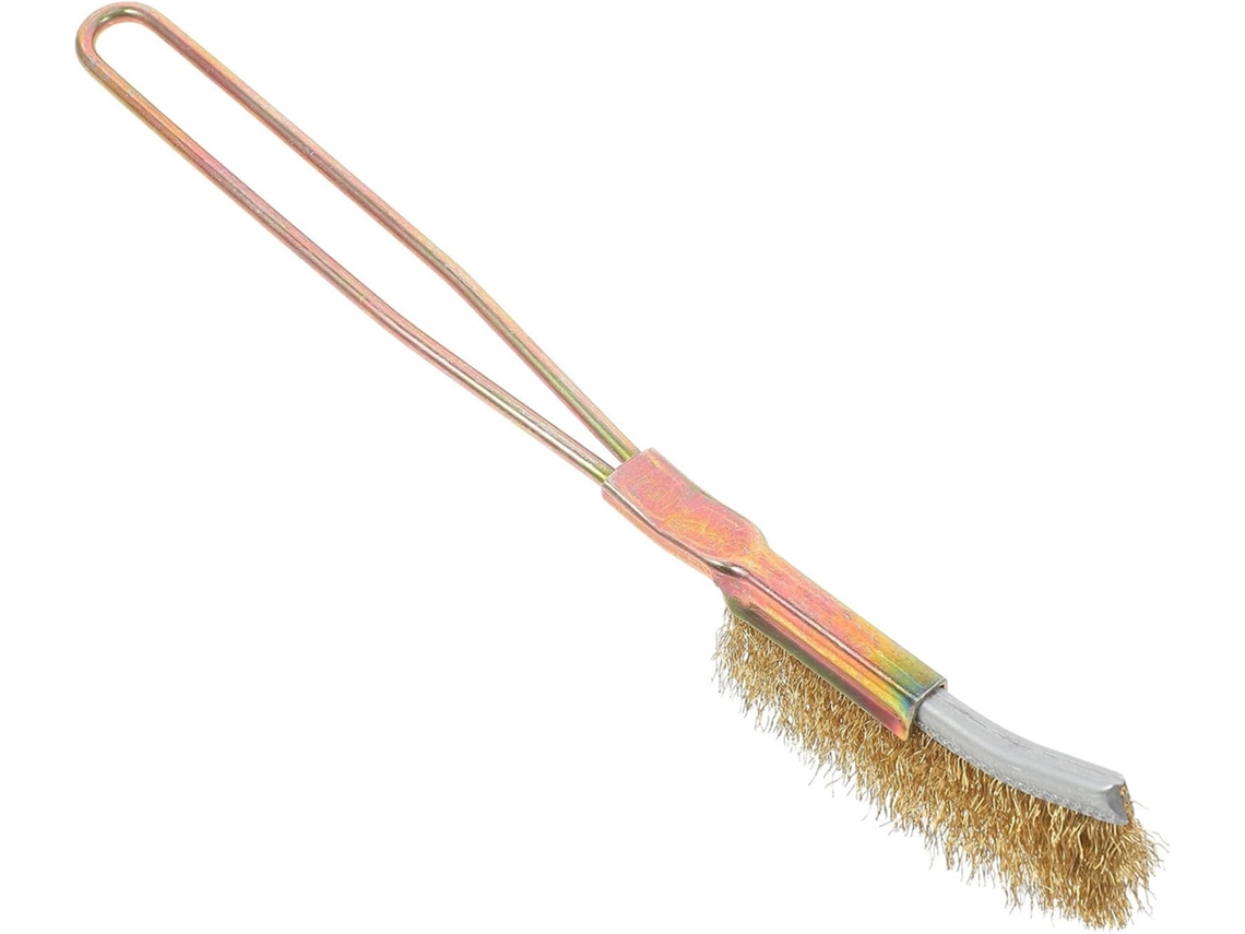 Escova De Limpeza Metal Com Cerdas Aço Inoxidável E Cobre Para Remoção Ferrugem, Ferramenta Multifuncional Adequada Para