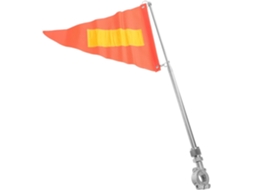 Mastro De Bandeira Para Bicicleta Feito De Liga De Alumínio E Aço, Aumenta A Segurança.