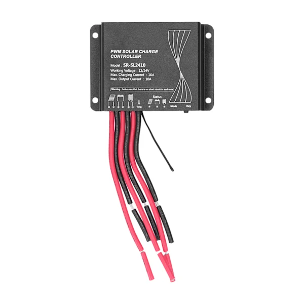 Controlador de Carga Solar /ea/pwm 10a, Regulador de Painel Solar À Prova D'água, Controle de Energia para Acessórios Caravana BRILVIBERA