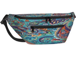 Bolsa de Ombro TROPICALLIFE Unissex com Estampa de Paisley e Floral (38x25,9x19cm) impermeável