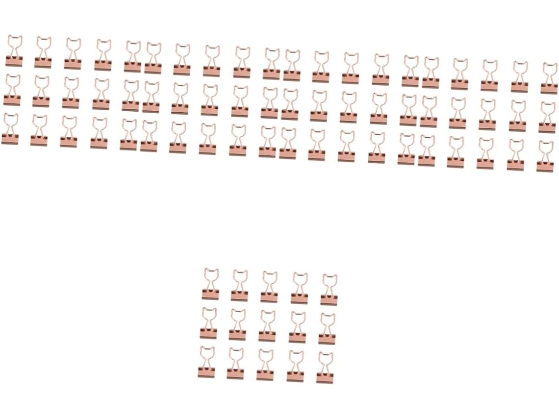 Conjunto Ciieeo com 75 Clipes de Mesa Multifuncionais, Clipes de Papel Longos e Coloridos para Organização