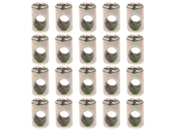 Porcas De Encaixe Ranhuradas M6 X 15mm, 20 Peças, Liga De Zinco, Para Móveis E Camas, Cavilhas Cruzadas E Ranhuradas