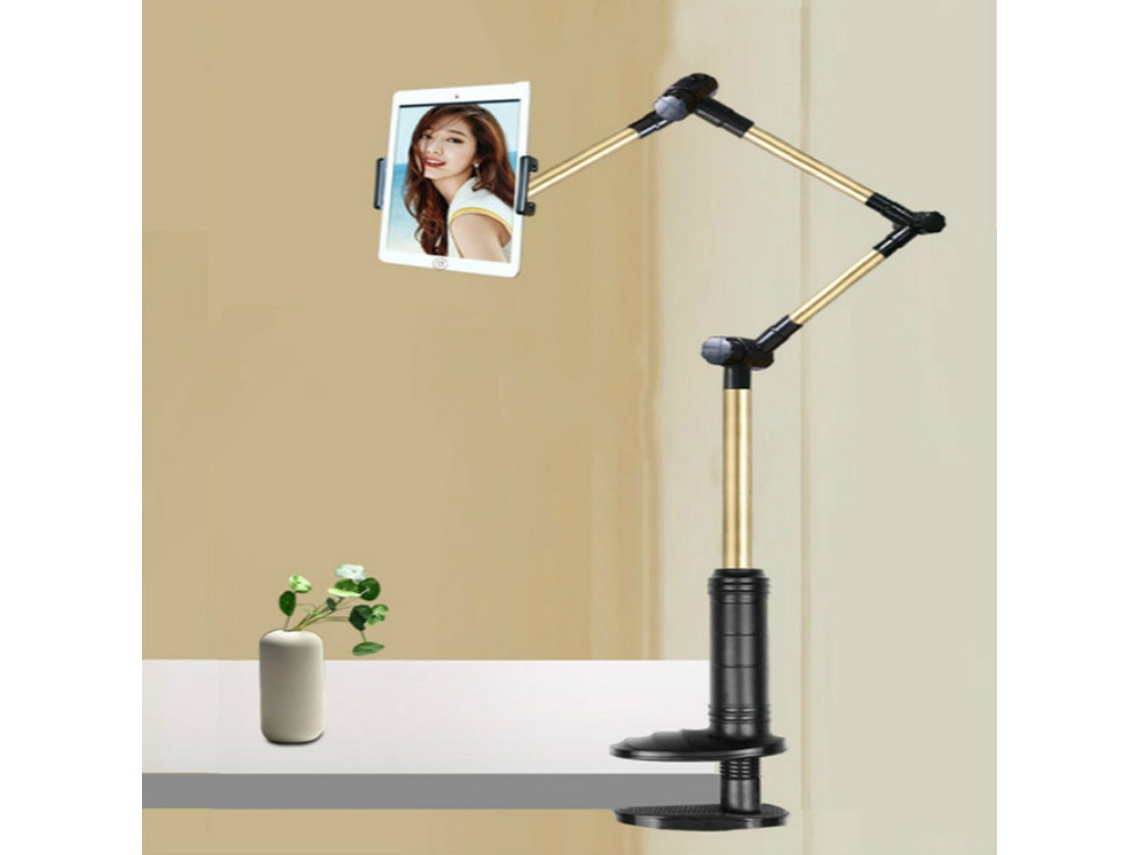 Suporte De Mesa Flexível Para Tablets, Preto.