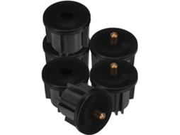 Bestonzon Suportes De Plástico Preto Para Persianas Rolo, Pacote Com 6 Unidades, Adequados Para Uso Interno E Externo Em