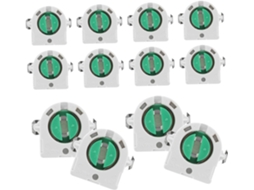 20 Peças Soquete Para Lâmpada Led Com Grade T8, Substituição De Soquete Para Lâmpada, Adaptador De S Gokoco