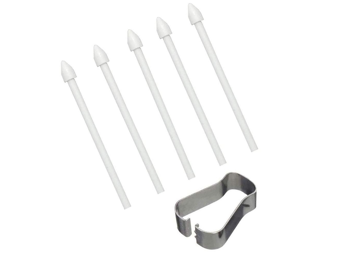 Pontas De Reposição Caneta Stylus Para Samsung Galaxy Tab S7/tab S7fe/tab S7 Plus/tab S7ultra, Com Removedor (5 Pcs - Branco) Spqment