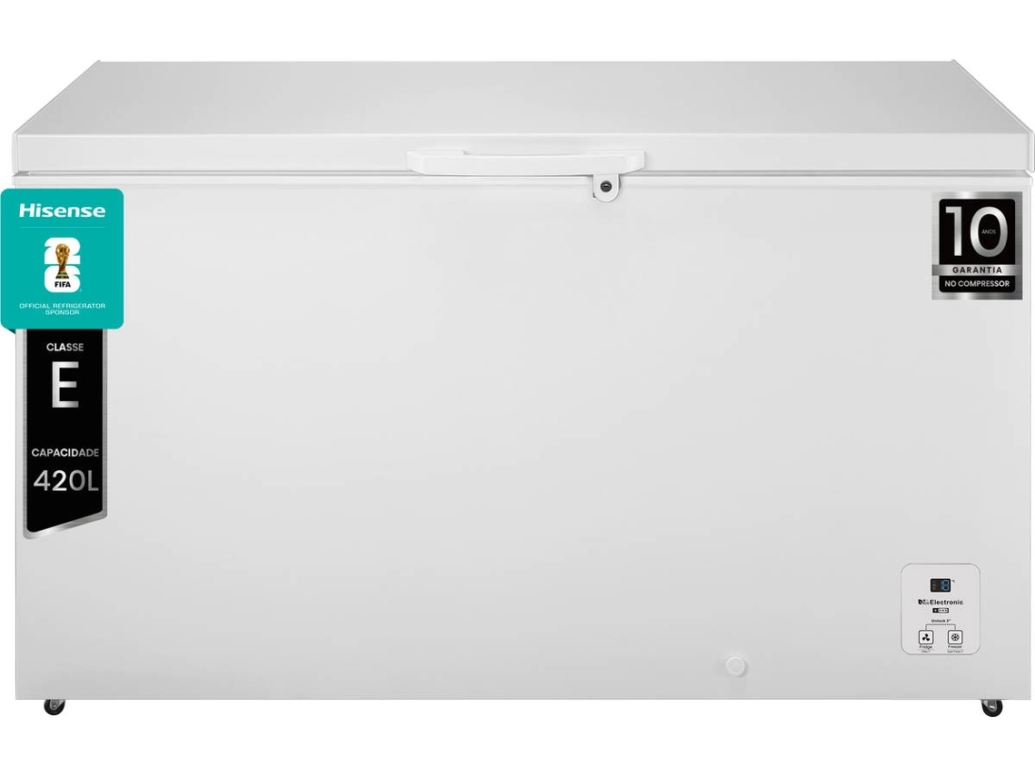 Arca Horizontal HISENSE FT546D4AWLYE (Outlet Grade B - Estático - 144.8 cm - 420 L - Branco)