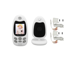Monitor De Bebê Com Vídeo 2 Polegadas Visão Noturna Chamada Bidirecional 1000ft Plug Us 100-240v