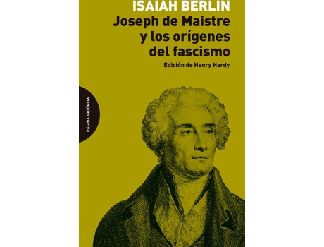 Livro Joseph De Maistre Y Los Orígenes Del Fascismo de Berlin Isaiah (Espanhol)
