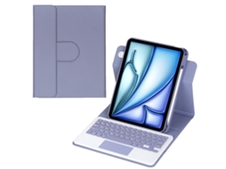 Capa De Couro Com Teclado Bluetooth Touchpad E Rotação 360°para Ipad Pro 11 2022 Layout Pt
