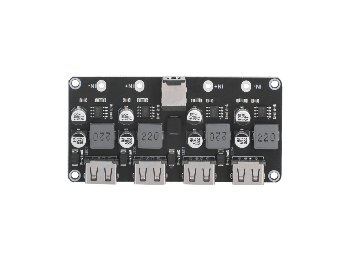 Conversor Buck Dc 4 Vias para Carregador Rápido Qc2.0 Qc3.0 S/MARCA