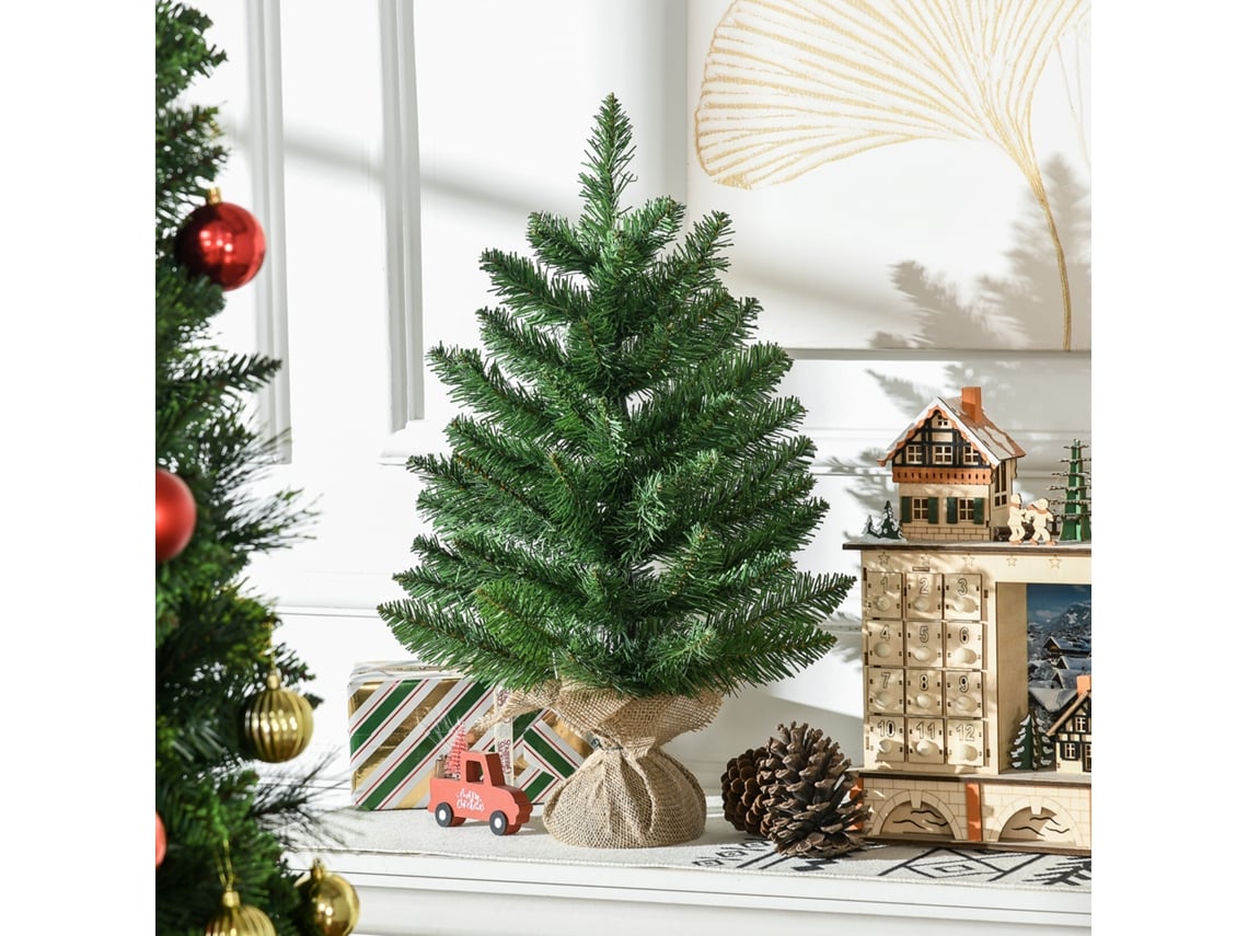 Árvore De Natal Artificial, 55 Cm, Com 50 Pontas De Ramo