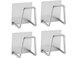 Conjunto De 4 Portaesponjas De Cocina Autoadhesivo Inoxidable Sin Perforar Antirroto