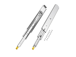 1 Par Corrediças de Gaveta Fecho Duplo Carga 226,8 Kg 590 X 76 X 19,5 Mm Vevor