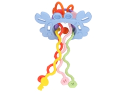 Mali brinquedo Sensorial de Corda de Arrasto Silicone para Bebê Desenvolvimento Habilidades Motoras Azul