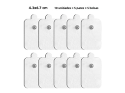 Eletrodos Adesivos para Estimulação Elétrica Tens com Gel Pulsado Autoadesivo para Ems MDUG (10 Unidades)