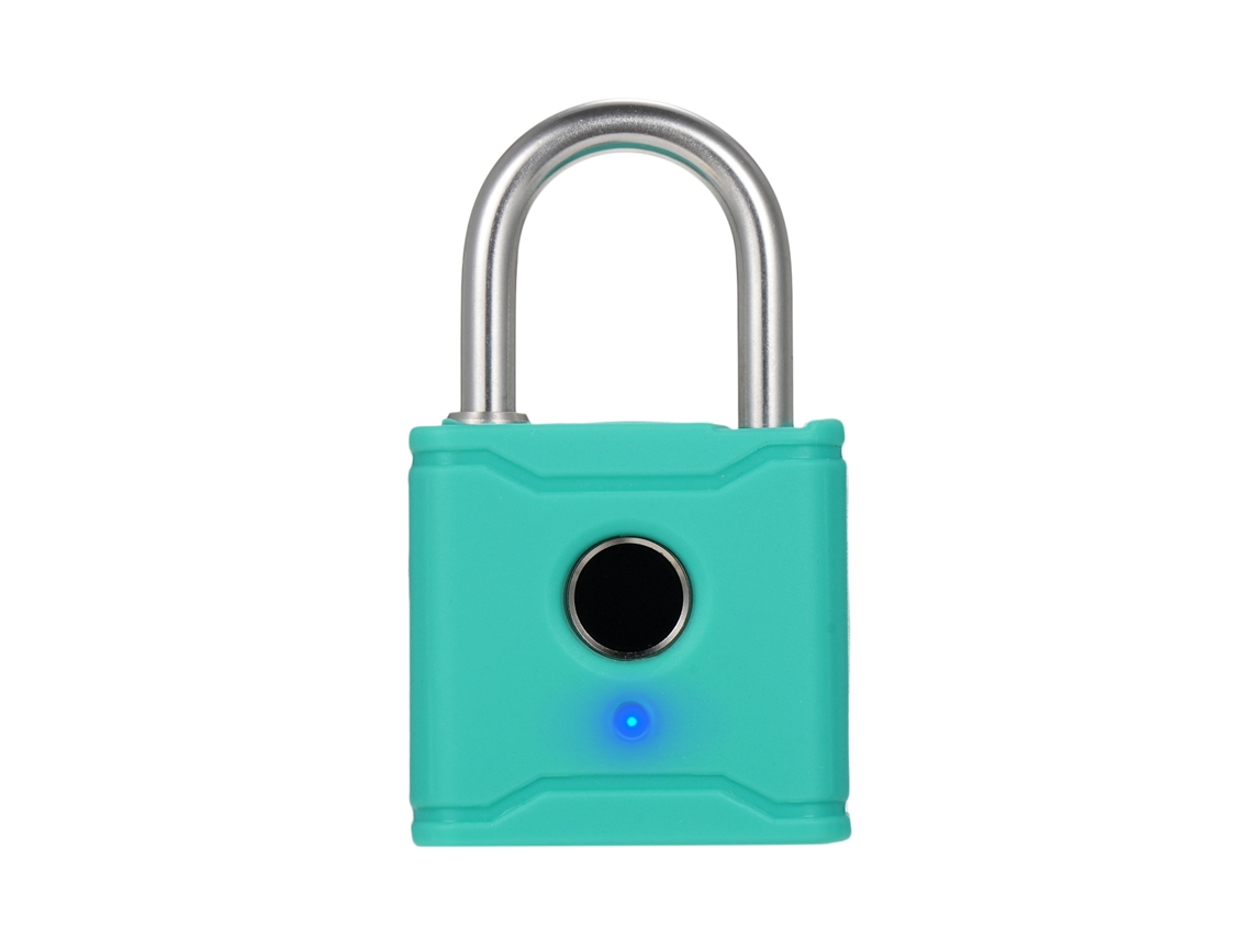 Cadeado Digital Recarregável com Impressão Digital IP65 Anti Furto para Mala e Mochila | S/MARCA