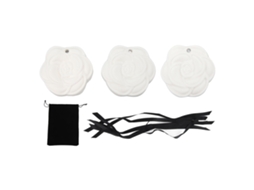 3 Pastilhas De Cera Aromática Para Armário E Carro Com Diferentes Fragrâncias, Design Floral Gravado, Ingredientes Seguros