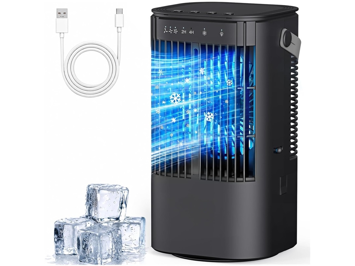 Ar Condicionado 4em1 1000ml 3 Vel Led 7 Cores Timer