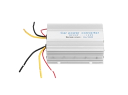 Regulador De Tensão Dc 24v Para 12v 30a Em Metal, Conversor Perfeito Prateado Aquaforge