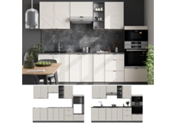 Fama Da Cozinha Line, 280cm Sem Pt, Cinzabeige/antracite, Antracite, Vicco