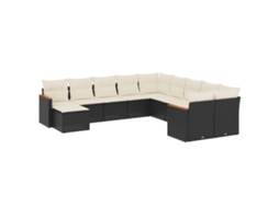 Garden Sofa Set, Garden Sofa Sets Vidaxl Preto Rattan / Vime (n/a)