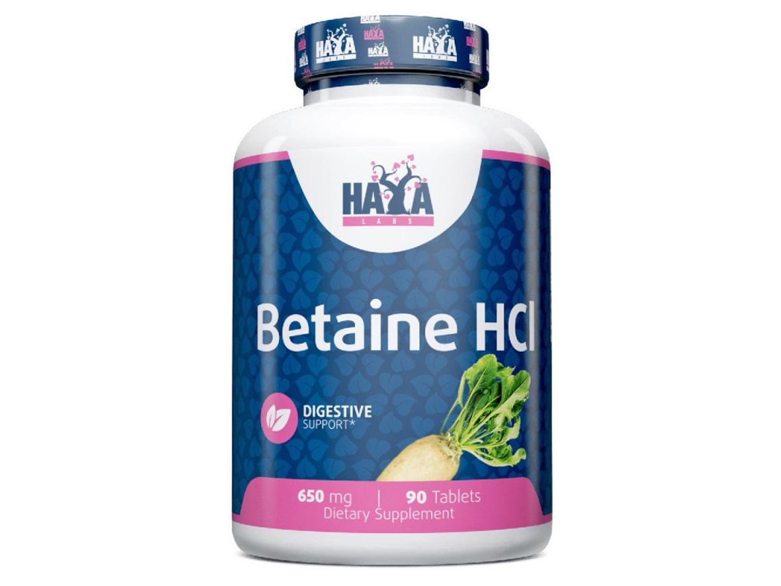 Betaína Hcl 650mg - 90 Comprimidos De Haya Labs