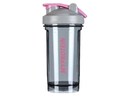 Ferramenta Copo de Proteína em Pó Cor Brilhante Rosa Inspirational Fitness Workout Sports Protein Shaker Bottle Tecnologia Mistura Dupla com S UISAVE