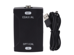 Conversor Óptico Coaxial Bidirecional Adaptador Spdif de Sinal de Áudio Digital S/MARCA