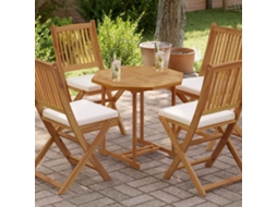 Vidaxl Tampo De Mesa Octogonal 70x70x2,5 Cm Madeira De Teca Maciça