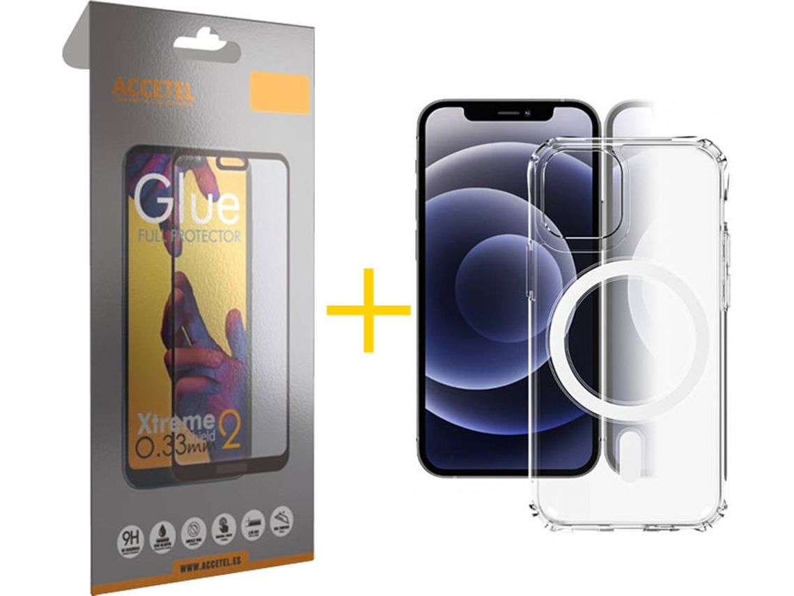 Capa + Película para iPhone 11 ACCETEL Transparente Claro