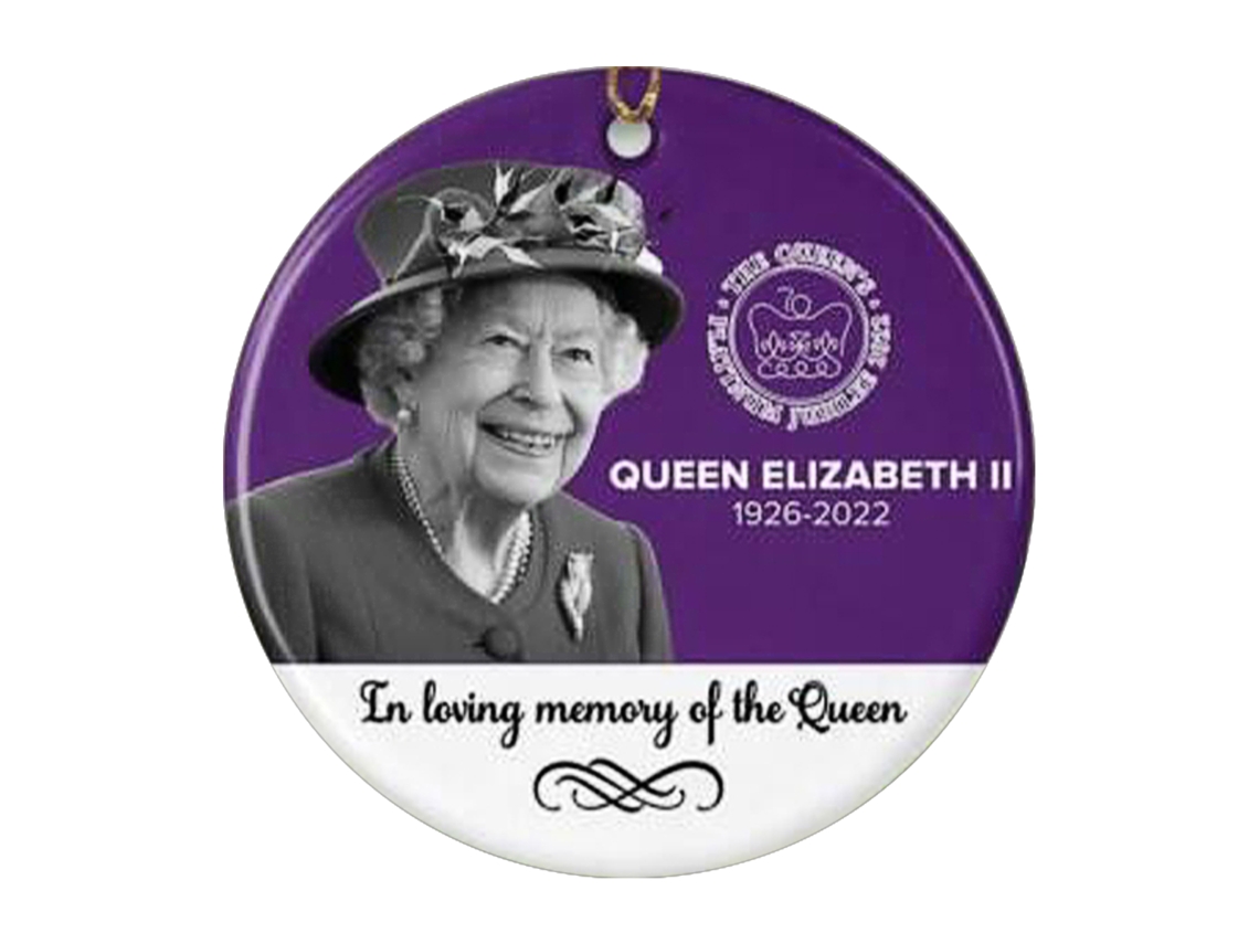 Decoração Personalizada de Natal com Letra e Rainha Elizabeth LAXISCREED