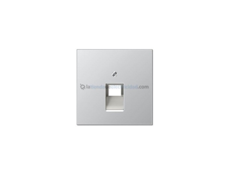 Tampa Para Tomada De Telefone Ou Dados Rj11 Rj45 Alumínio Jung Al 2969 1 Ua
