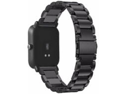 Bracelete Aço Stainless Lux + Ferramenta PHONECARE Amazfit GTS 2 mini Preto