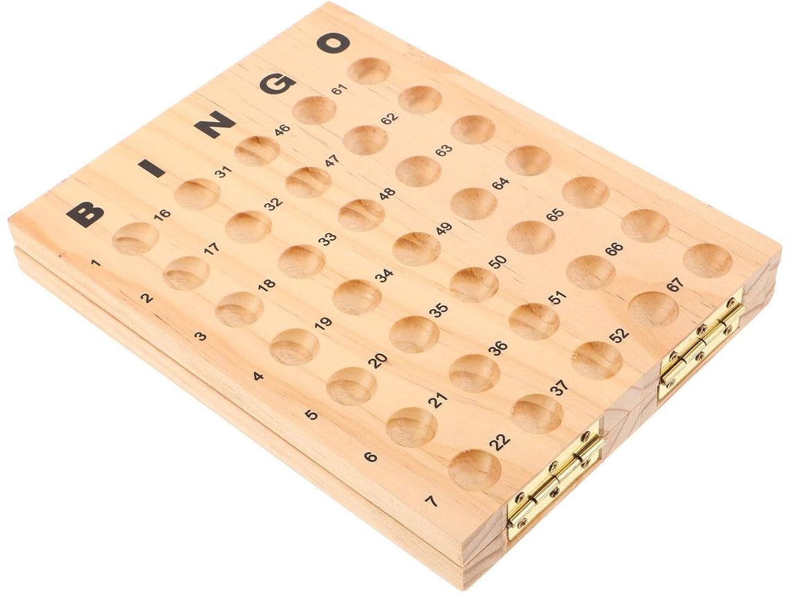Madeira Para Jogos Tabuleiro Bingo Com Bandeja