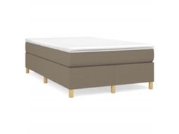 Box Spring Bed Frame, Box Spring Bed Frames Vidaxl Cinzento-acastanhado Tecido (120 X 200 Cm)