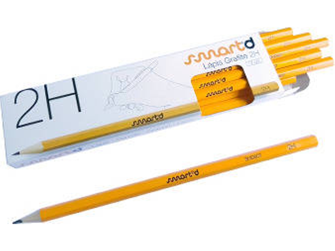 Lápis de Carvão SMARTD 2H (Multicolor - 12 Und)