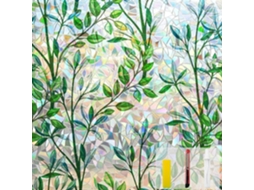 Película de Privacidade para Janelas, Adsorção Electrostática HEXINYIGJLY (folha e Arco íris, 45 X 100 Cm)