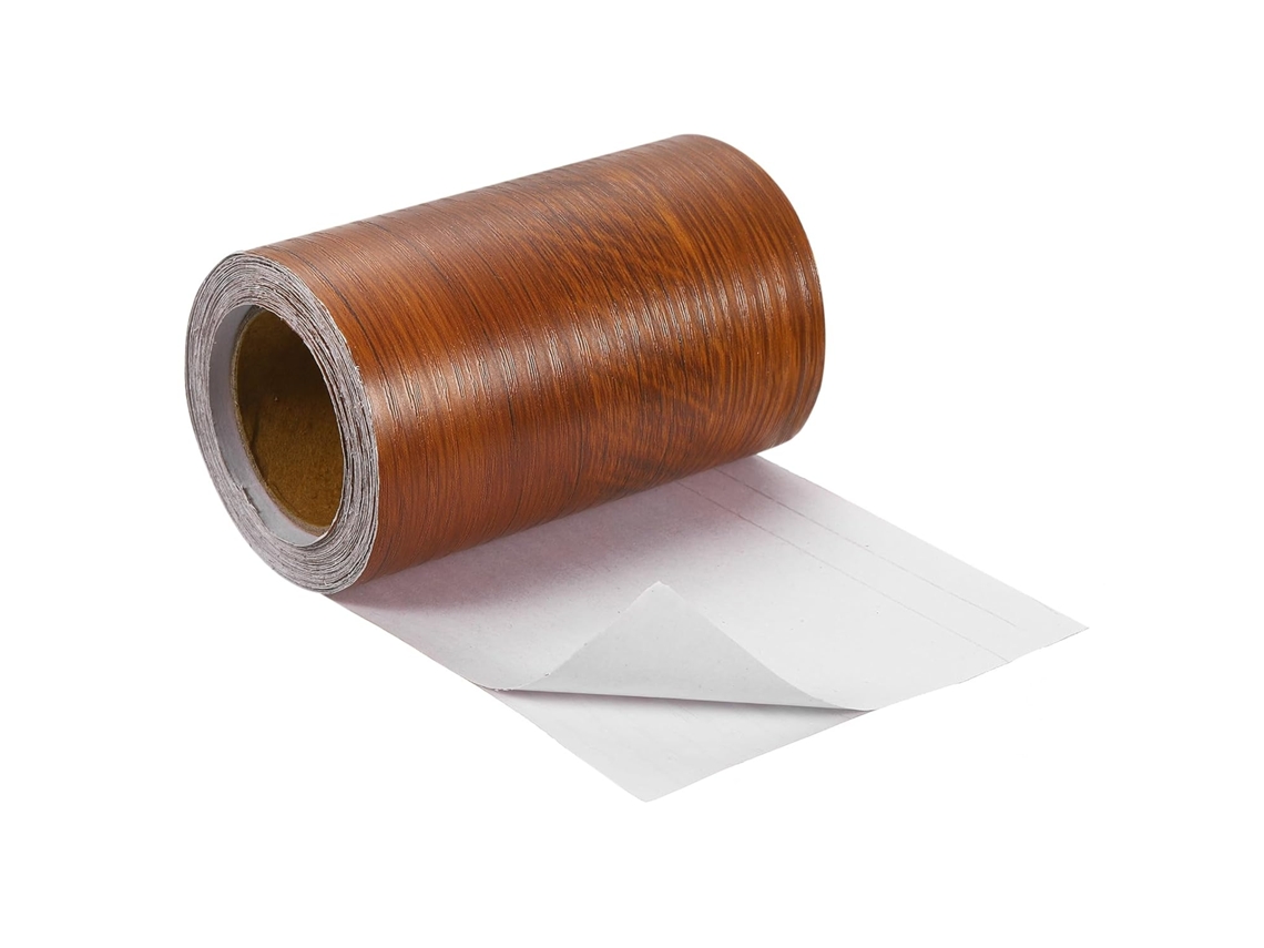 Fita Adesiva para Reparo de Textura de Madeira, 10 Cm X 10 M, para Rodapés, Portas, Reparo de Pisos CHABERLU