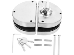 Fechadura Com Chave E Maçaneta Interna Para Porta De Vidro Deslizante, Fechadura Semicircular Simples Ou Dupla Para