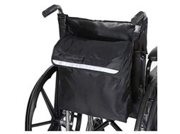 Bolsa Traseira Para Cadeira De Rodas Impermeável Oxford 2025 Com Fita Refletiva E Fecho Velcro